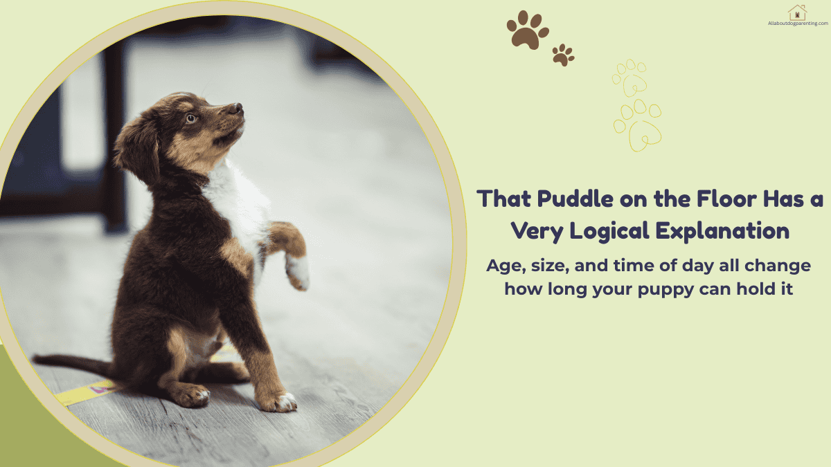 how long can puppies hold their pee