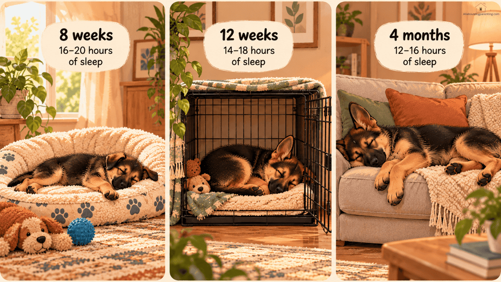 how much do puppies sleep