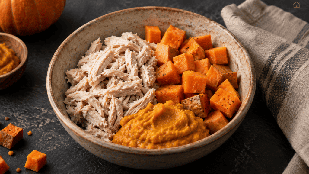 Turkey, Sweet Potato and Pumpkin Bowl