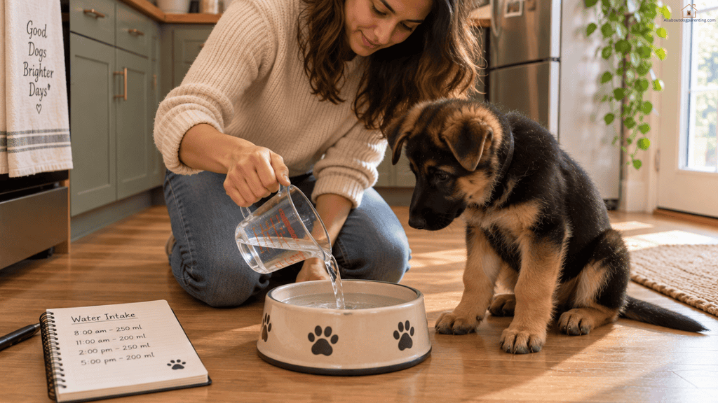 how much water for puppy