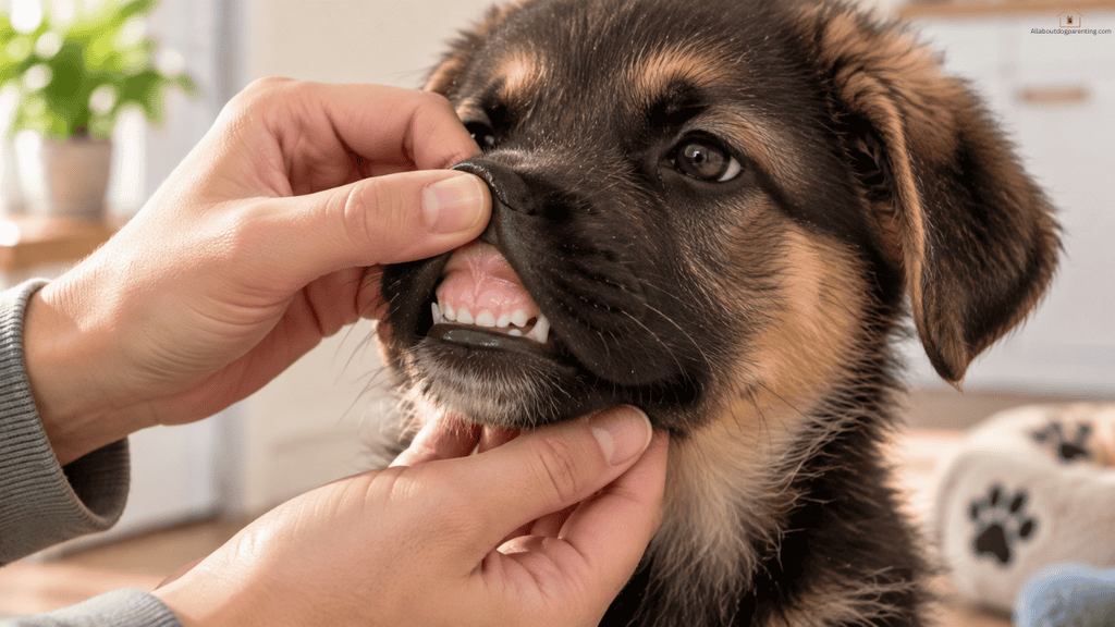 puppy drinking water