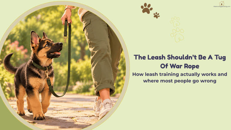 leash training puppy