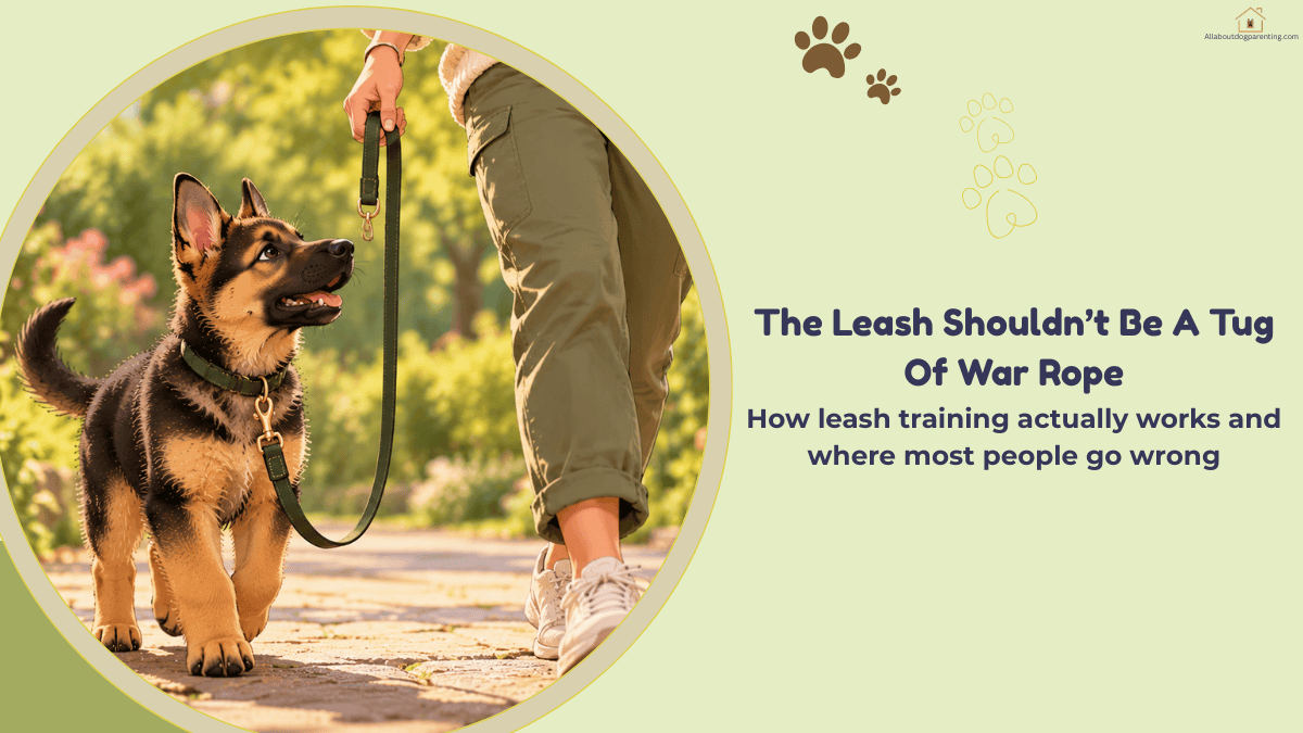 leash training puppy