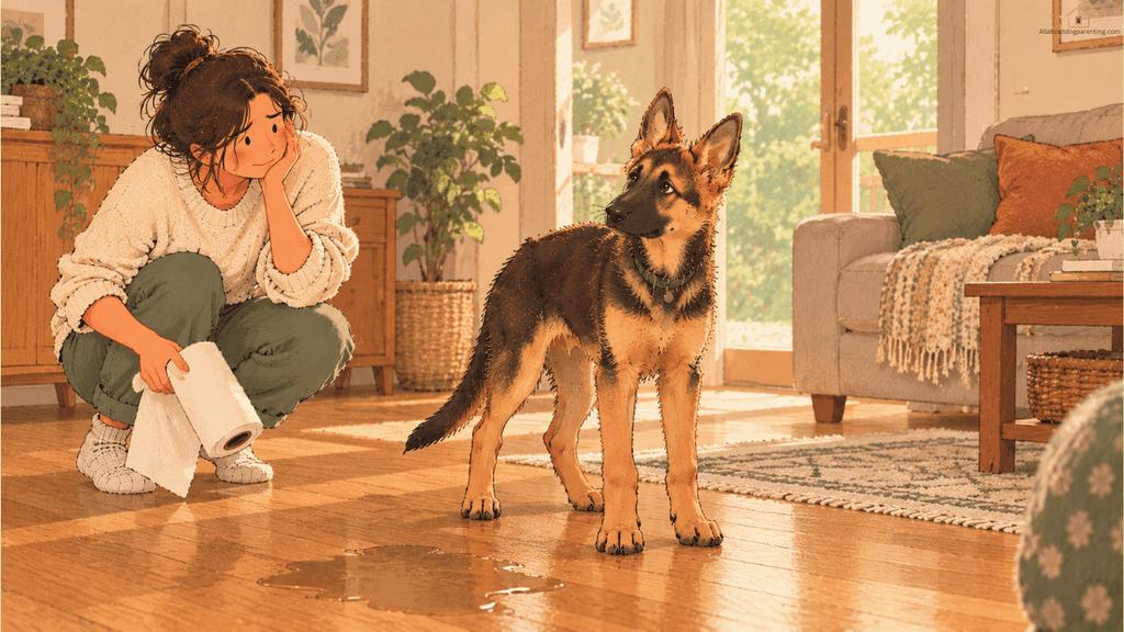puppy keeps peeing in the house
