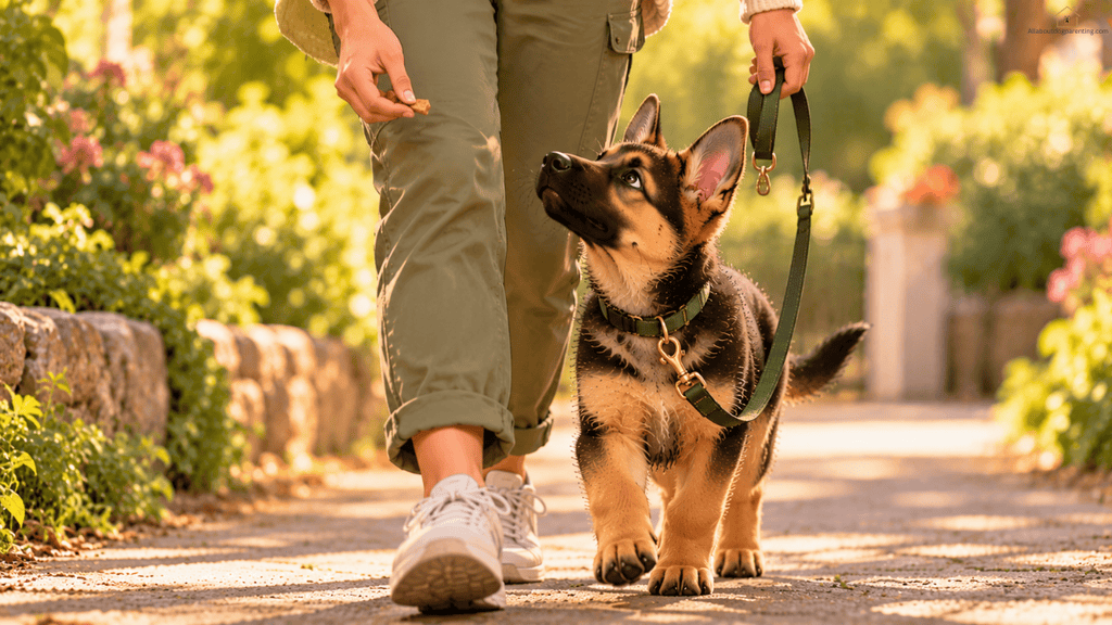 puppy leash training step by step