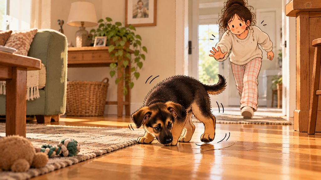 puppy potty schedule by age