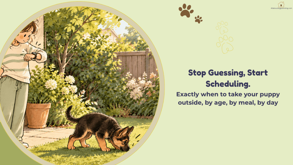 puppy potty training schedule