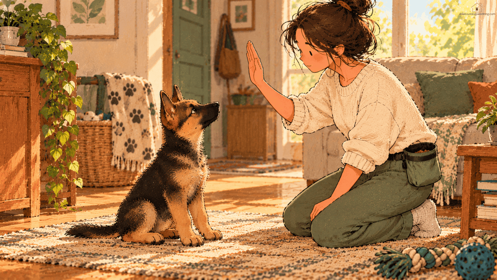 puppy sit command
