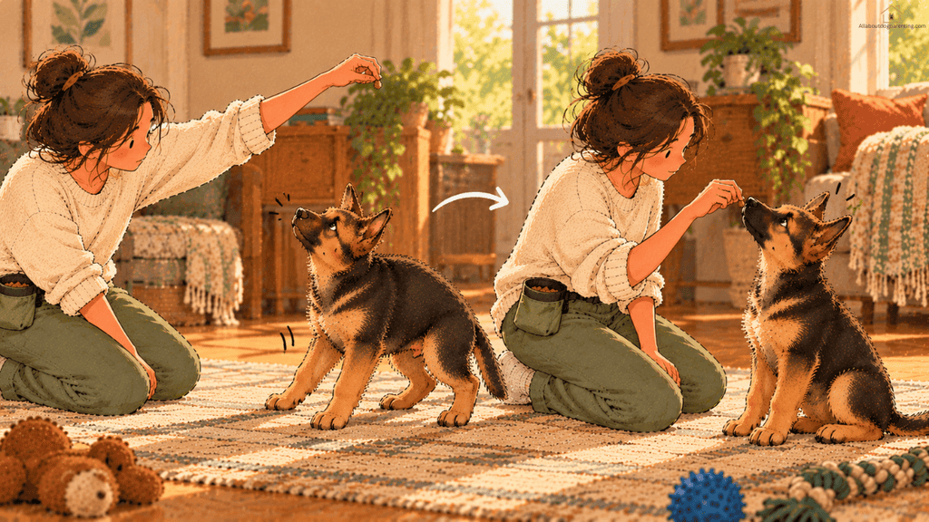 teach dog to sit step by step